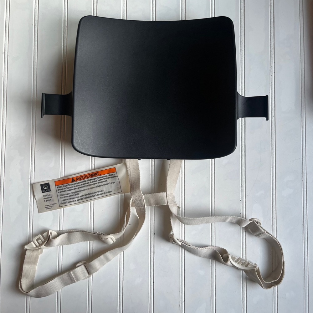 Stokke Tripp Trapp Baby Set V2 Backrest 5-Point Harness Black Beige 1052353